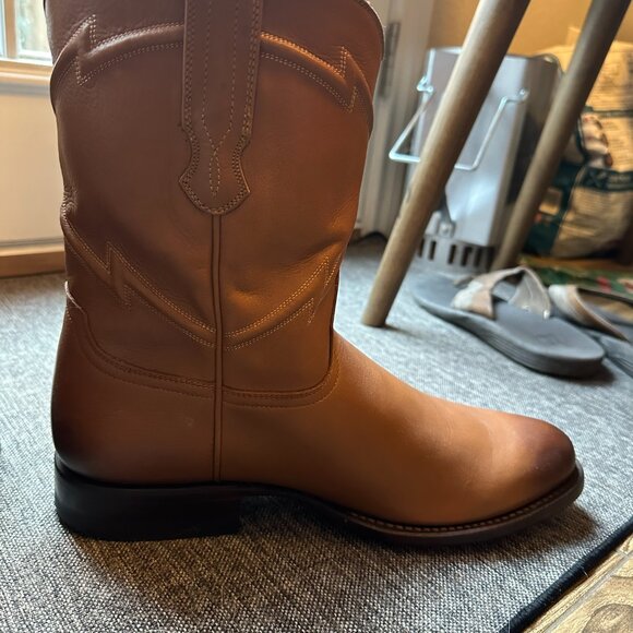 Cuero "The Austin" Men's Cowboy Roper Boots - Picture 4 of 8